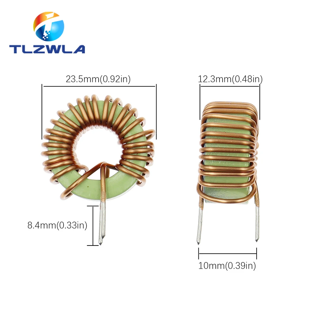 1PCS Toroid core Inductors 10A Winding Magnetic Inductance 47uH Inductor 8052B