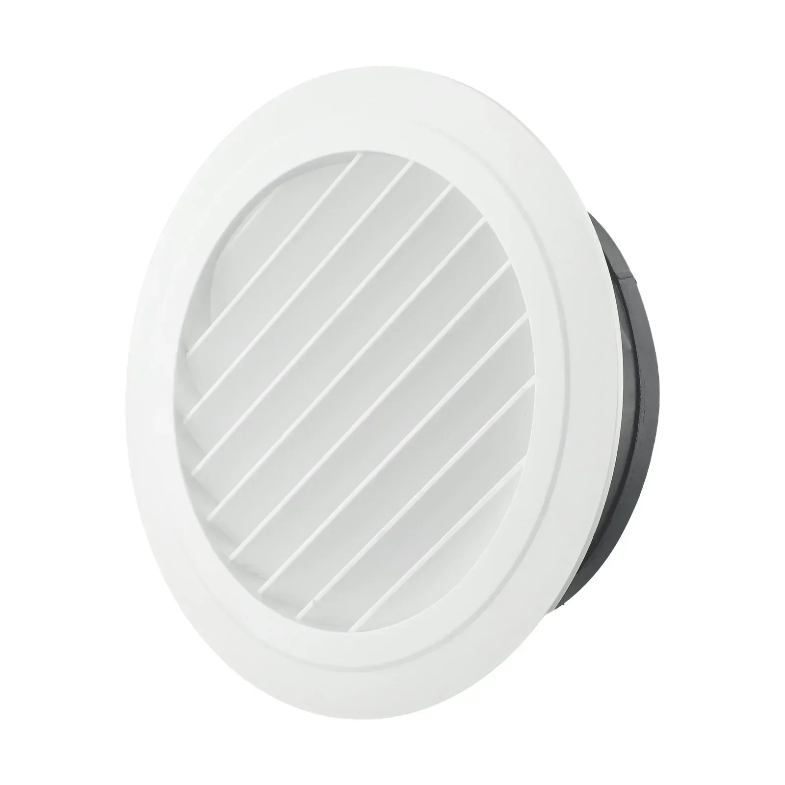 Duct Vents Round Louvered Air Vent Grille Interior ABS Ventilation Wall Vent Covers Circular Plastic Adjustable Airflow