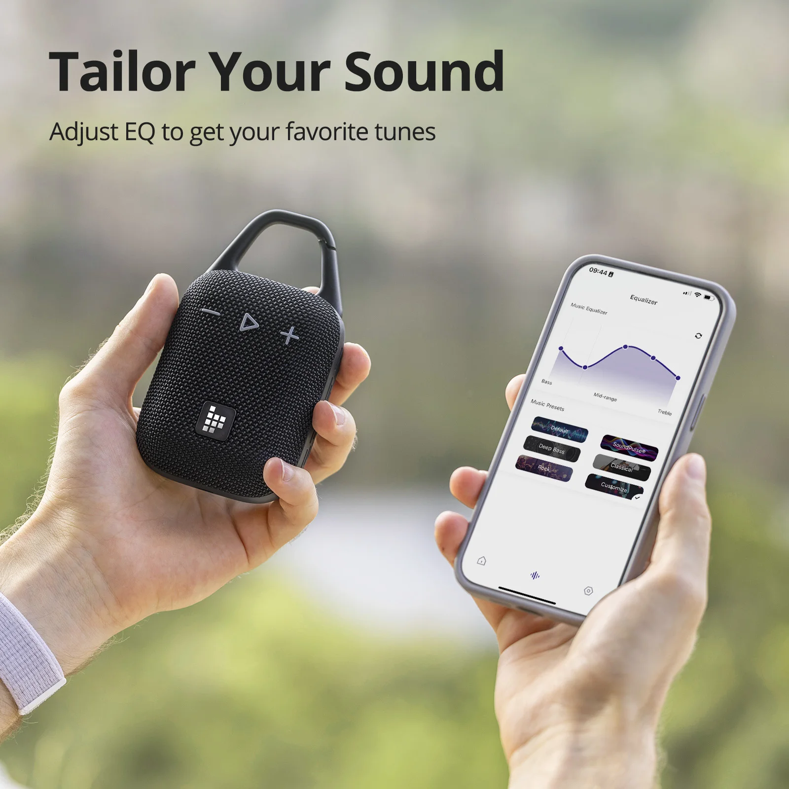 Tronsmart Mirtune H1 Speaker Portable Bluetooth Speaker with Hook IPX7 Waterproof 20H Playtime for Camping Hiking Outdoor bluetooth speaker