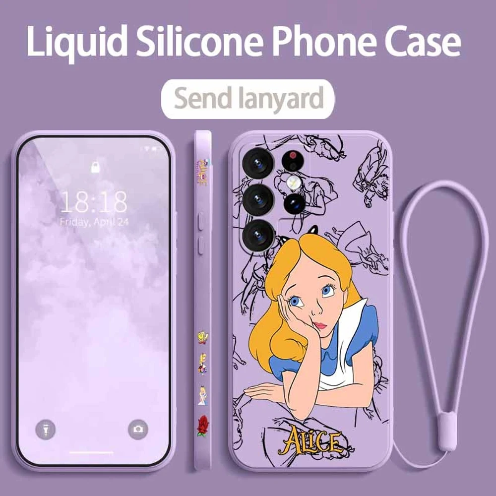 Alice in Wonderland Liquid Left Rope Phone Case