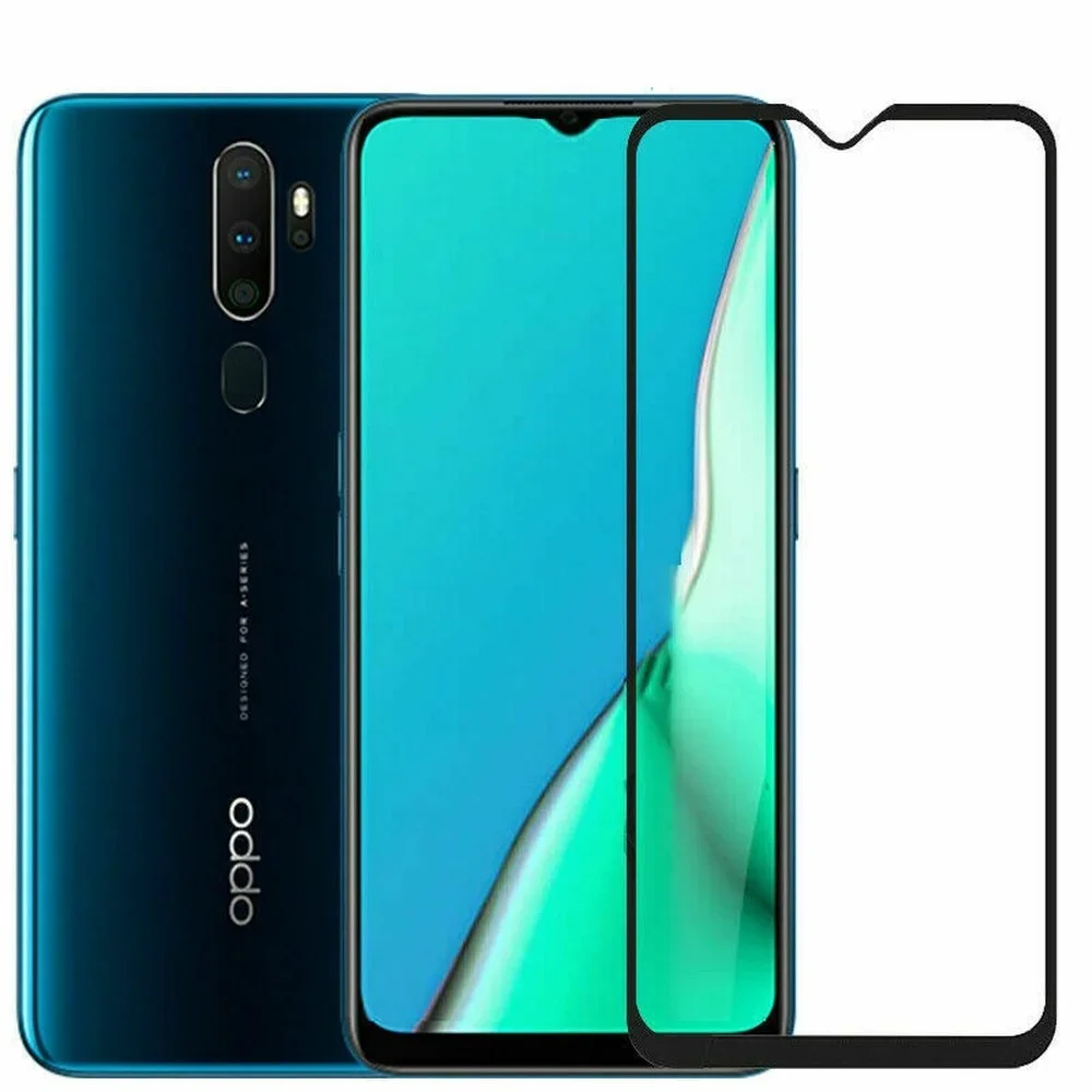 

Safety Glass For Realme Narzo C15 C11 Black Frame Protective Tempered Glasses Full Cover Film For OPPO Realme V15 Narzo 20 V5