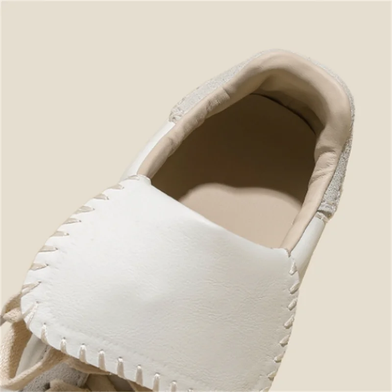 Retro Lace Up 2024 New Flat Bottomed Round Toe Casual Sports Shoes For Women's Sneakers Blue School Girls Footwear