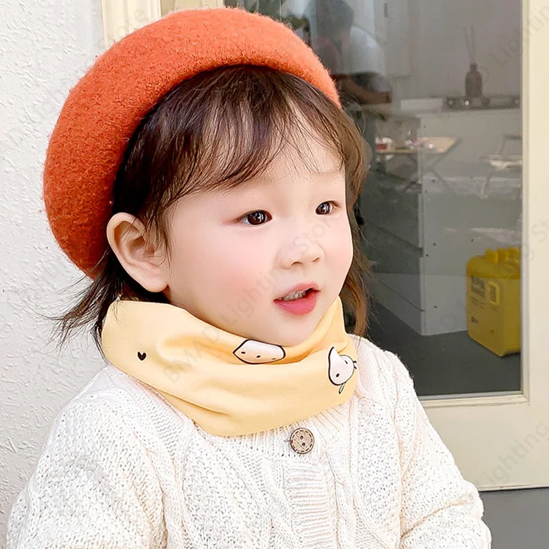 Winter Kids Scarf Cotton Children Warmer Neck Scarf Baby Neckerchief Soft Neck Collar Childrens Scarves 0-12 Years