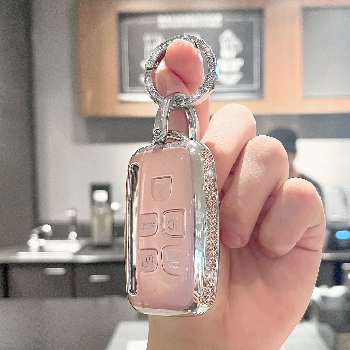 Premium Side Diamond Car Key Case Cover