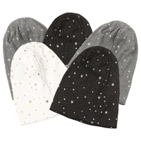 Geebro New Women's Star Stripes Beanies Hat Spring Autumn Fashion Beanie Ladies Knitted Comfortable Skullies Hats Bonnets Cap 1