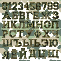 Custom Soviet Alphabet Name Patch | Russian, Ukrainian, Polish Personalized Embroidery for Clothing & Backpacks