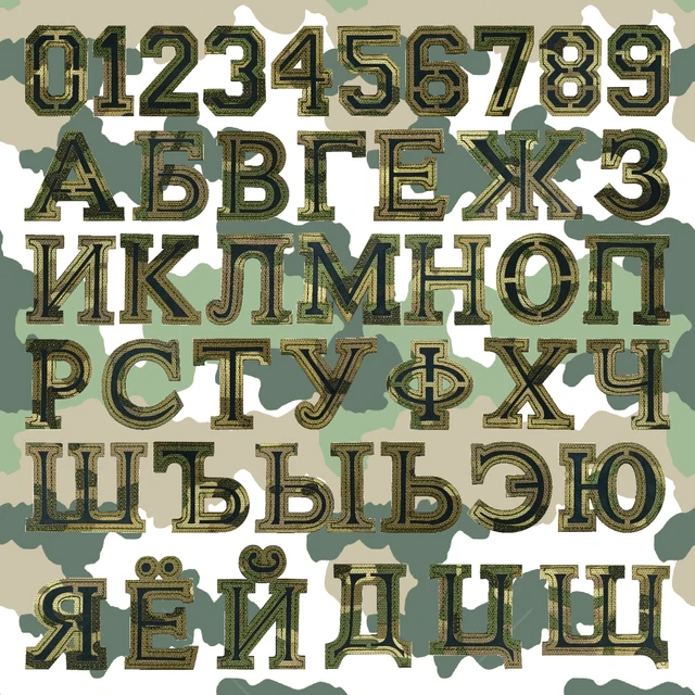 Custom Soviet Alphabet Name Patch | Russian, Ukrainian, Polish Personalized Embroidery for Clothing & Backpacks