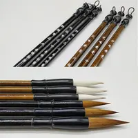 6Pcs Chinese Calligraphy Brush Writing Brush for Drawing Painting Brush (Large, Medium, Small Size) 2