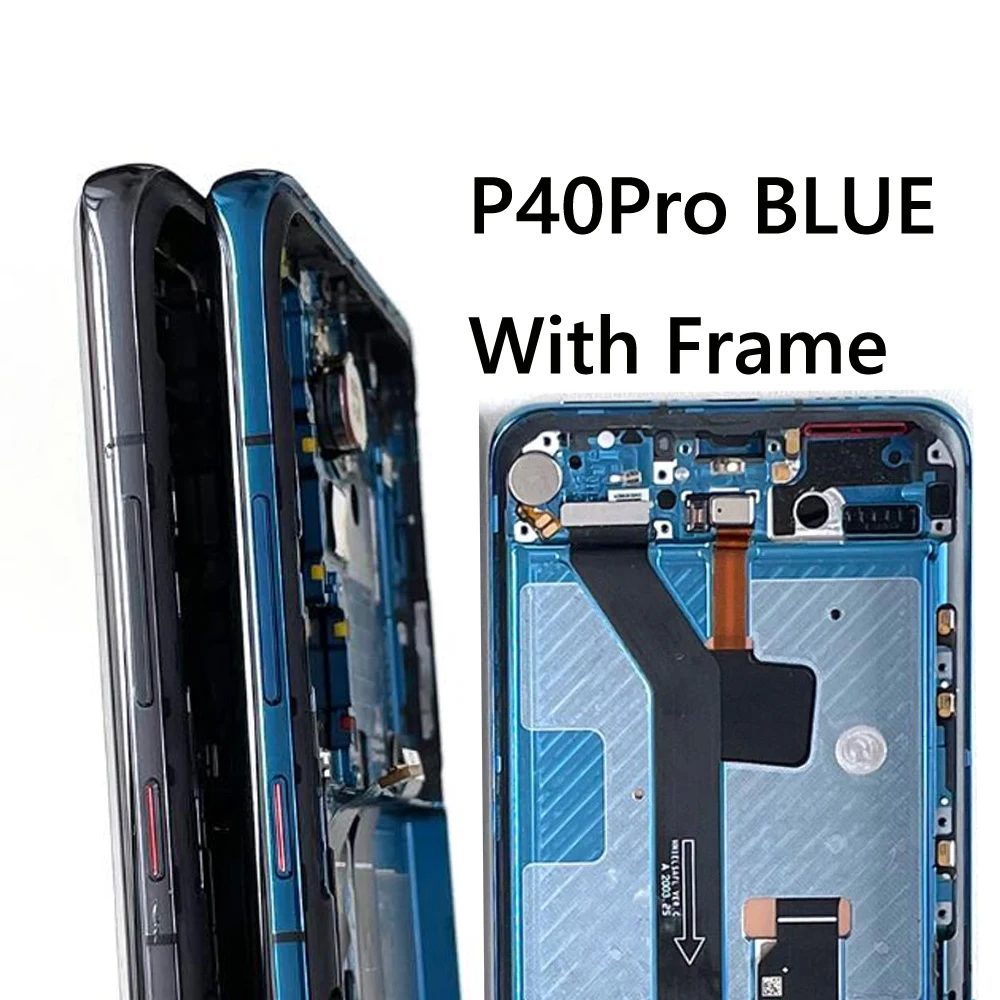 Écran Tactile LCD TFT 6,58" Pour Huawei P40 Pro ELS-NX9 ELS-N04 AN00 TN00 LCD Écran Tactile Digitizer Assemblée Remplacement (TFT Sans Cadre