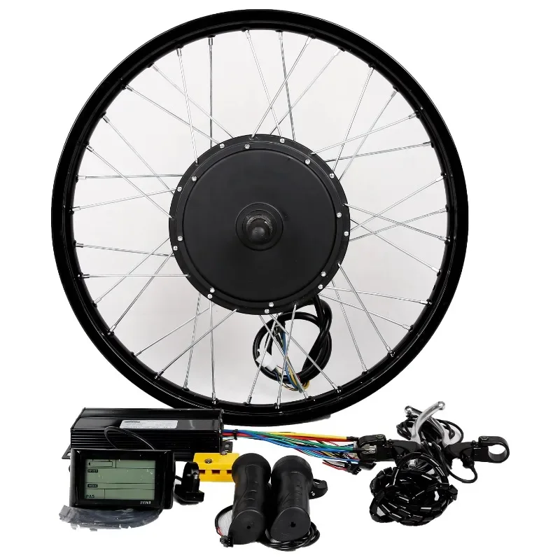 Electric Bicycle Conversion Kits, E-Cycle Ebike, Fat Tire Wheel Kit, Cheap Bike Parts, 48V, 3000W