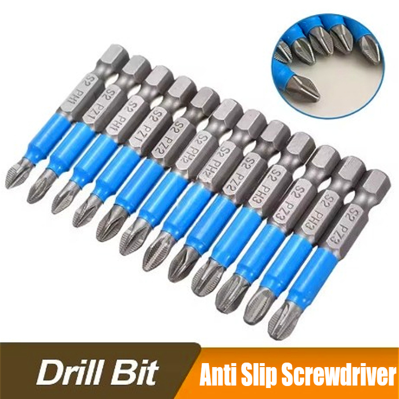 Cross bit drill Head Screwdriver Bits Hand Tools Anti Slip Electric Hex Shank Magnetic Screwdriver Drill Bit