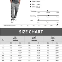 Men's Loose Drawstring Multi-Pocket Pants Loose Straight Leg Casual Outdoor Sports Jogging Solid Color Trend Street Pants 2