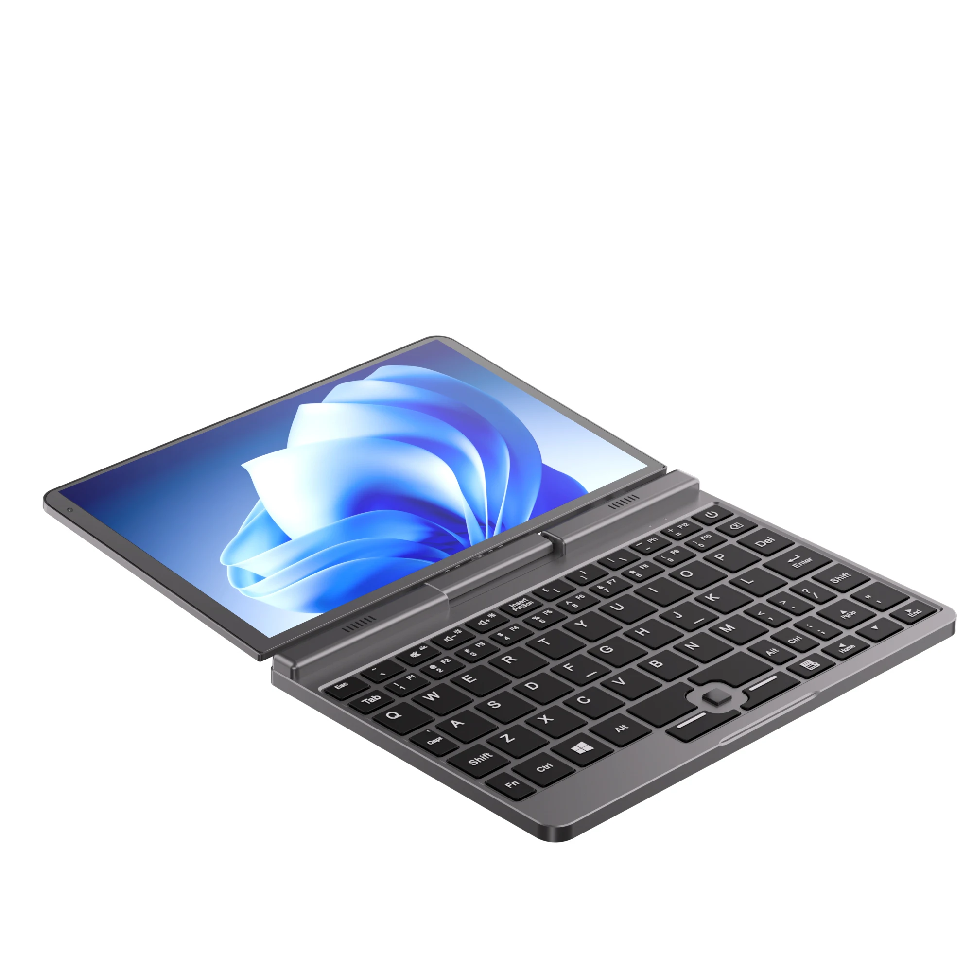 YSJMNPC 12th Gen Mini Laptop Intel N100 Quad Core 8 Inch Screen LPDDR5 12GB 1TB 4800MHz Windows11Pro AX WiFi6 BT5.2 RJ45 LAN 4