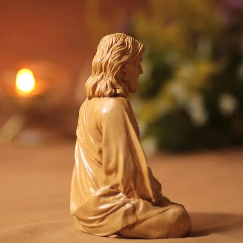 Jesus Statue Religious Resin Crafts Catholic Figurines Christ Savior Jesus Sculpture Church Decoration for Party Favors Supplies