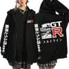 Anime Initial D Hoodies Drift AE86 GTR Print Zipper Jacket Hip Hop Streetwear Sweatshirts Men Women Casual Y2K Hooded Cardigan 1