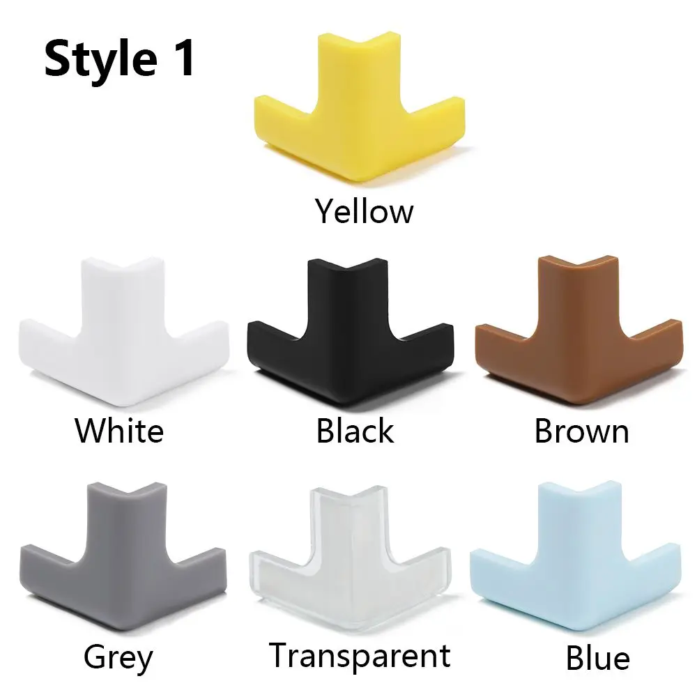 Soft Silicon Table Desk Corner Guard Baby Safe Corner Protector Children Safety Edge Guards For Baby Kids Protection 4PCS silicone table corner protector table corner protector table edge protector