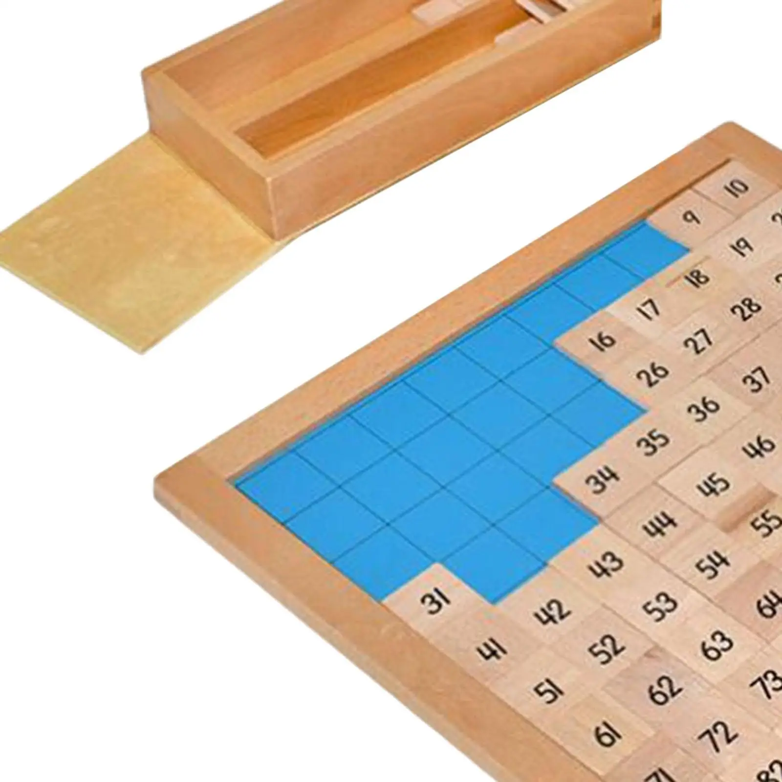 Wooden Math Board Holiday Gift 1-100 Consecutive Numbers Math Manipulatives Counting Hundred Board Toy for Girls Children Kids