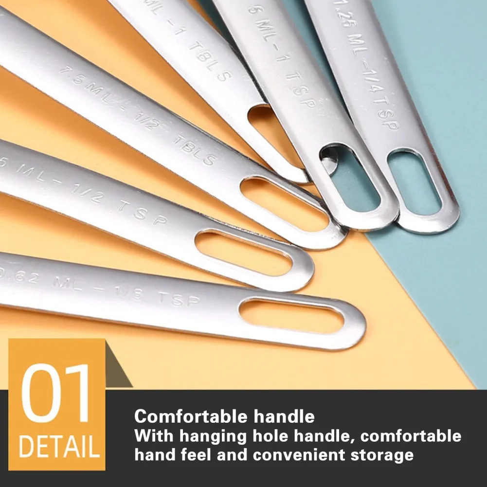 Stainless Steel Measuring Spoons Multipurpose Creative Baking Cooking Seasoning Measuring Spoons Kitchen Accessories 6/7pcs kitchen measuring spoons measuring spoon set