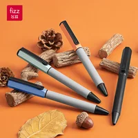 FIZZ Metal Gel Pen Rotating 0.5MM Black Ink Refills Singing Caneta High Value Creative ballpoint Stylo Writing Stationery Supply 2