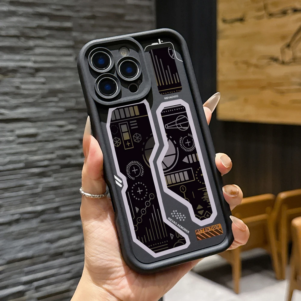Fashion Mecha Style Phone Case: Sleek and Durable Design