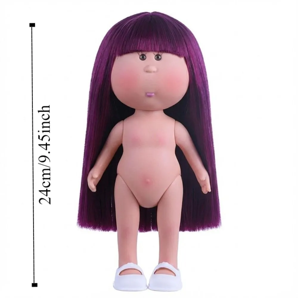여자아이 곱슬머리 24cm 콩눈 비닐 어두운 피부 색깔의 가동식 미아 포테이토 24cm 드레스업 액션 피규어 바디 액세서리