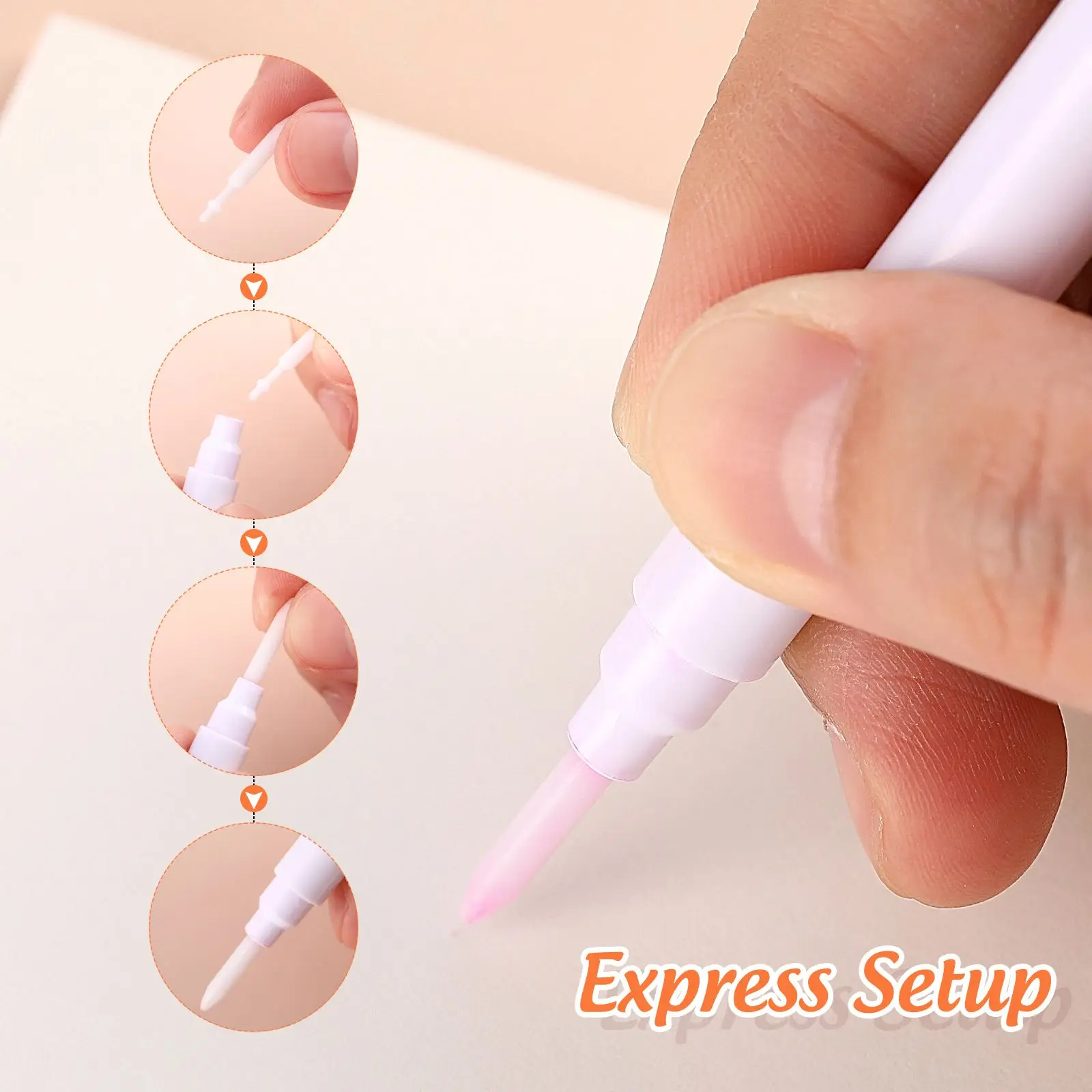 50pcs Acrylic Marker Replaceable Nibs Paint Pen Tips Paint Markers Painting Pen Nips Maker Pen Points Office Products ( 07mm)