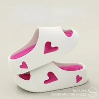 Platform Sandals Women Summer Non Slip Love Indoor Beach Sandals Cloud Slipper Slide House Flip Flops Female Soft Outdoor EVA 1