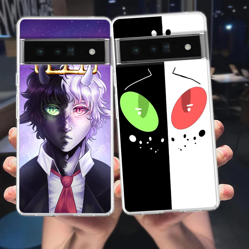 Funny Ranboo Dream SMP Silicone Shockproof Clear Phone Case