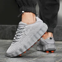 Chaussures décontractées de marque pour hommes, baskets à semelle épaisse et douce, respirantes, pour la marche, Zapatillas Hombre 88217 6