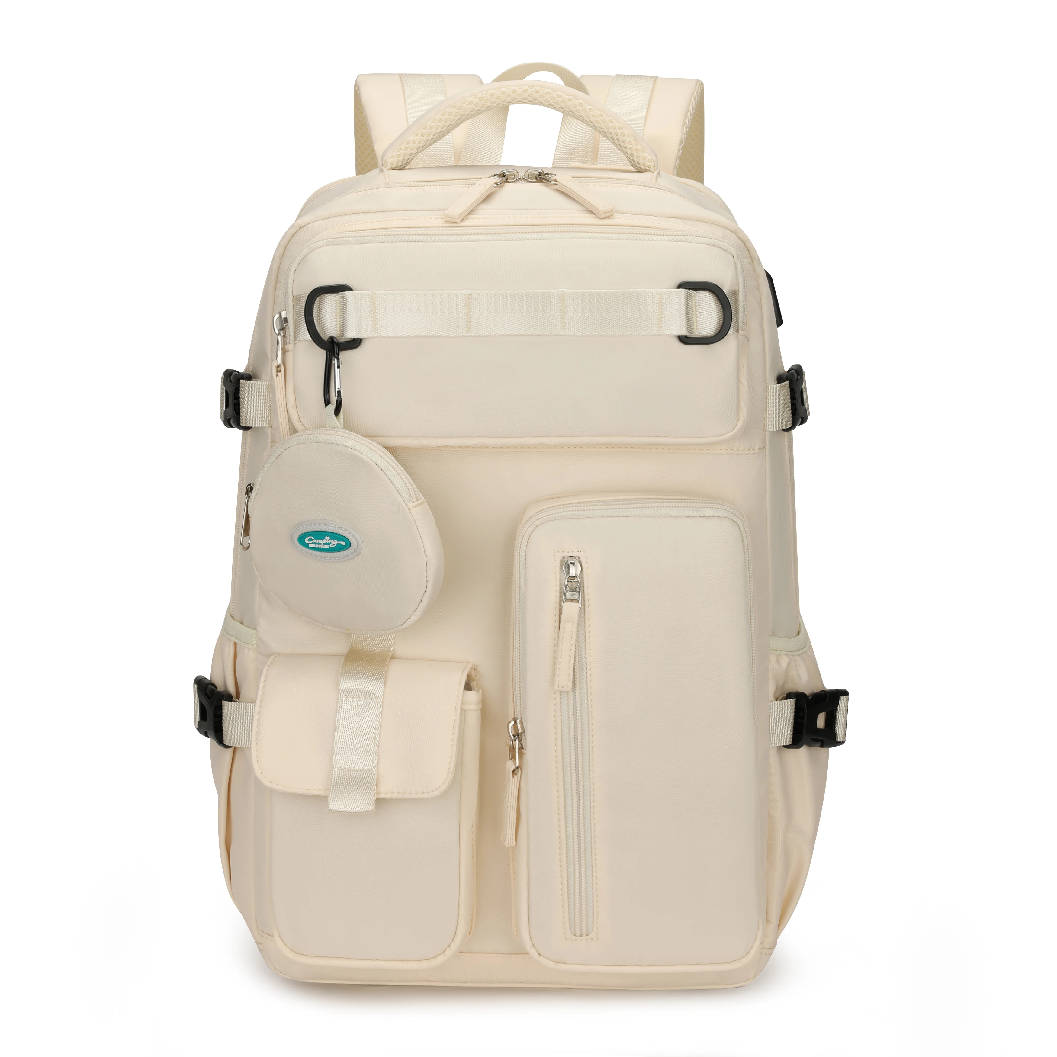 حقيبة ظهر للسفر من النايلون المقاوم للماء بسعة كبي...