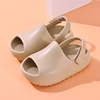 Eyriphy Boys And Girls Beach Sandals Adjustable Outdoor Slippers Children Cute Soft Sole Slides Non-Slips Open Toe Kids Sandals 6