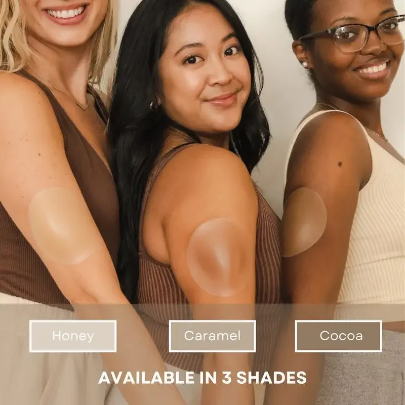 Braless Seamless Nipple Cover Ultra Thin Invisible Bra Nipple Cover Bioadhesive Silicone Reusable Sweatproof Travel Boob Bra silicone breast patch silicone nipple cover invisible stick on bra sticky bra disposable nipple cover breast nipple covers silicone adhesive bra breast sticker