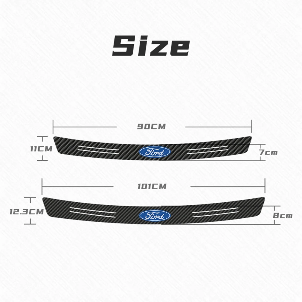 자동차 도어 씰 스티커 포드 포커스 레인저 몬데오 쿠가 에코스포트 피에스타 쉘비 MK2 퓨전 용 자동차 도어 씰 가드 스티커