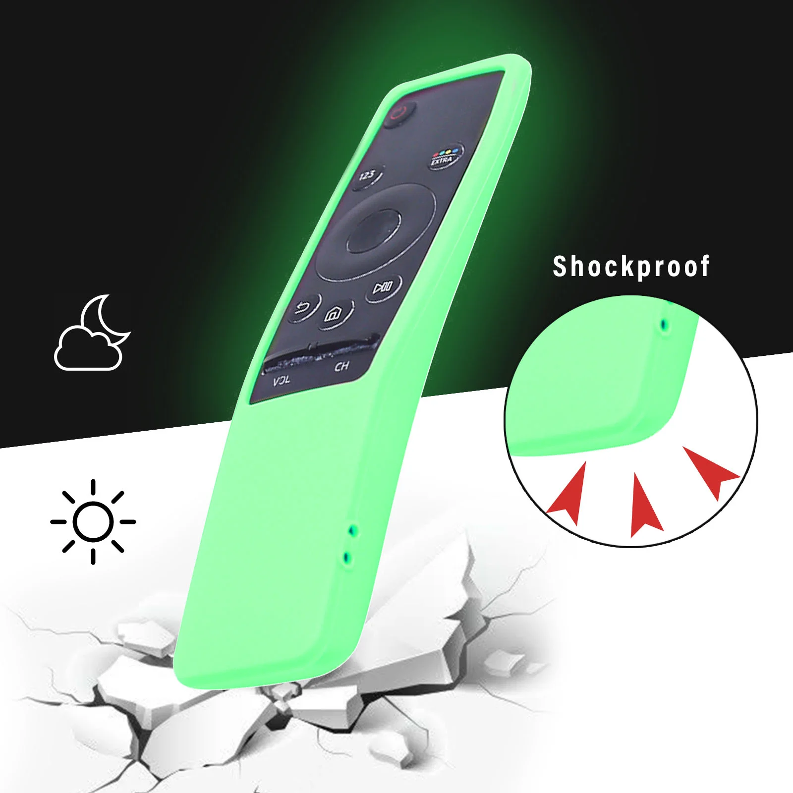 Silicone Remote Case Silicone Protective Case For Samsung Smart TV BN59-01312A 01312H BN59 01241A 01242A Remote Control Cover