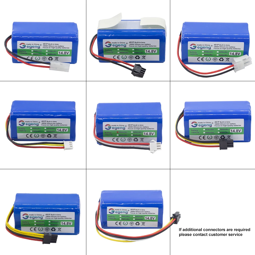 Gegeng 14.8V/14.4V 4S1P 3200mAh Vacuum Cleaner Battery forPanasonic/ILIFE/FLYCO/Eufy/POLARIS/RoboVac/Deebot /Conga Excellence