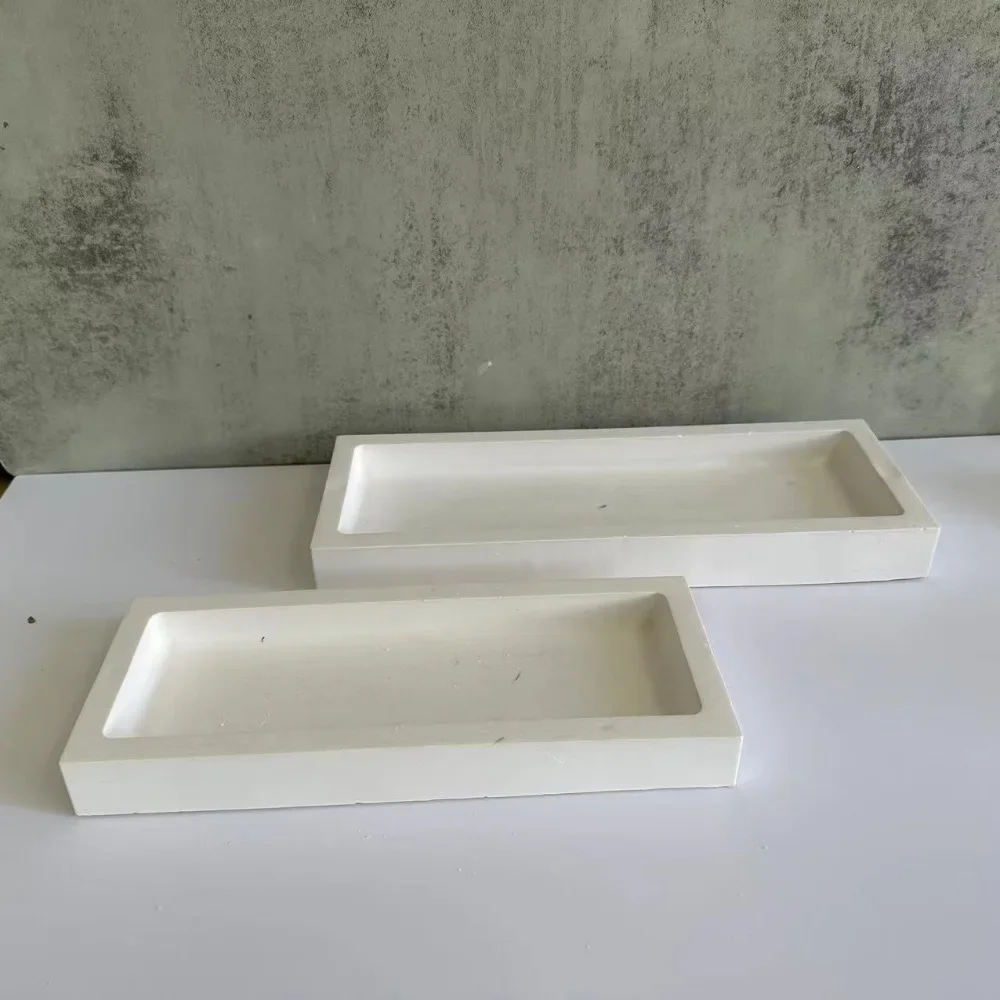 

Rectangle Tray Cement Silicone Molds DIY Hand-Making Concrete Jewelry Storage Plate Mould Crystal Resin Coaster Molds Home Decor