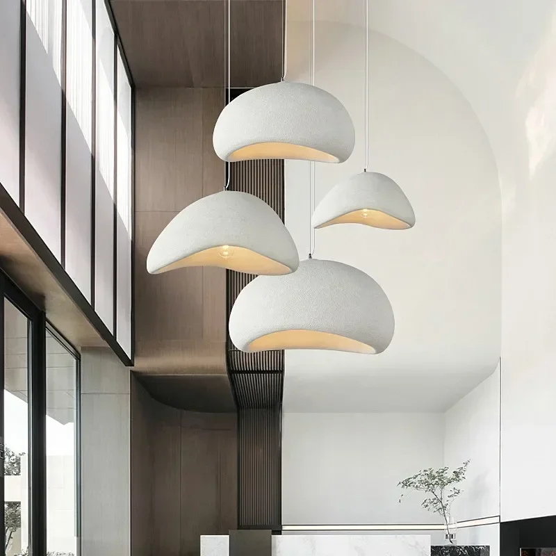 Designer E27 Japanese Wabi-Sabi Chandelier Modern Minimalist Pendant Lights for Dining Living Room Bedroom and Bar Homestay 4