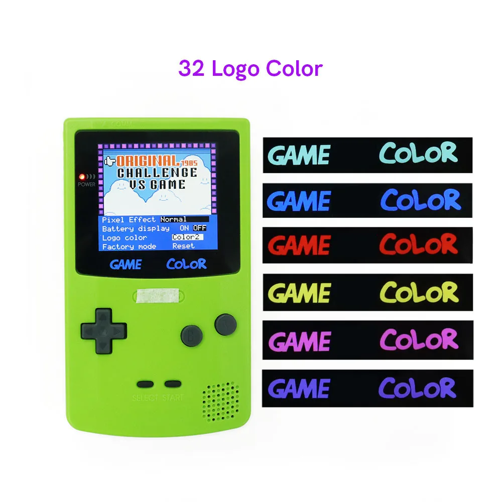 Super OSD Retro Pixel IPS High Light Backlight Brightness Touch Sensor LCD Kit+Pre-cut Shell For Q5 GBC --- discoloration