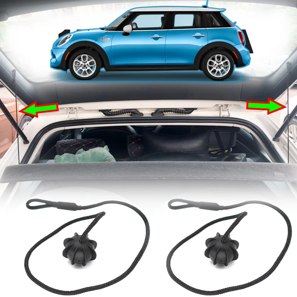 2x Parcel Shelf Cover String Strap Rope for Mini R50 R52 R53 R56 R60 R61 F55 F56 F60 Clubman Hatch Countryman Paceman Hardtop