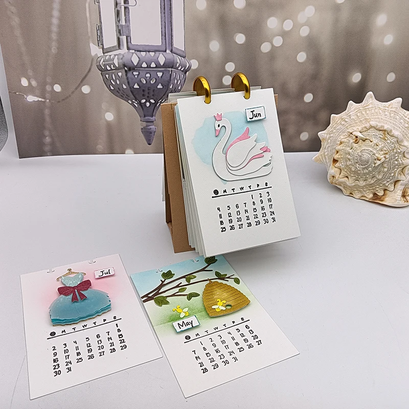Transparent Clear Silicone Stamp Calendar Journal Deco for DIY Scrapbook Photo Albums Paper Notebook Card Clear Stamps Clear Rubber Stamps