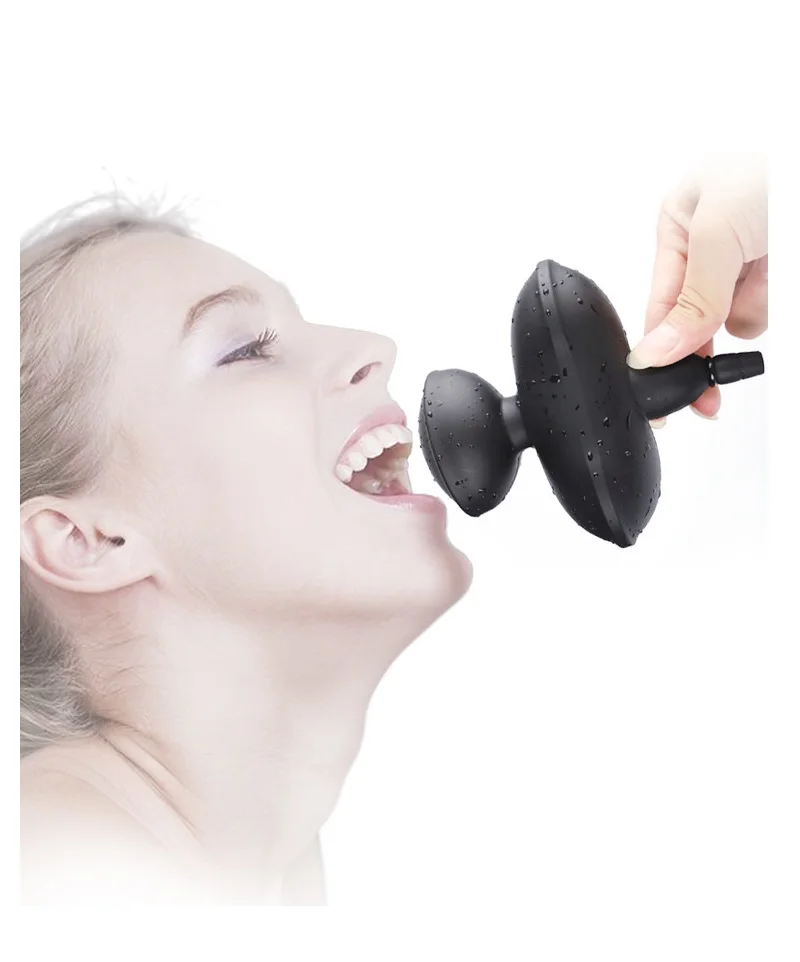 Sex Toys Silicone Mouth Gag BDSM Ball Accessory Inflatable with Pump