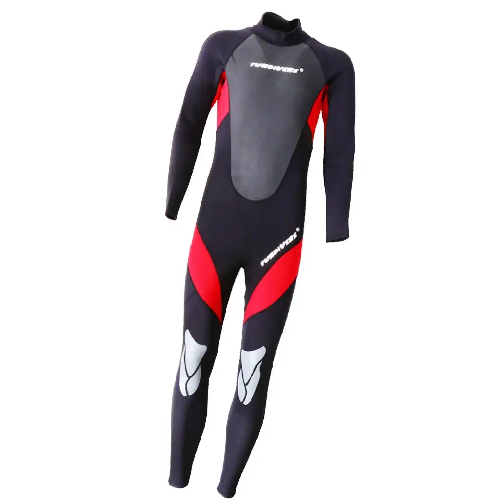 Wetsuit men`s long diving suit surf suit swimsuit sun protection