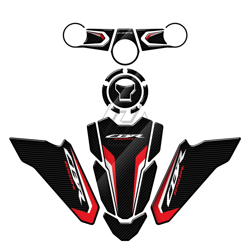 

Трехмерная защитная наклейка на боковой бак для Honda CBR650R 2019-2022