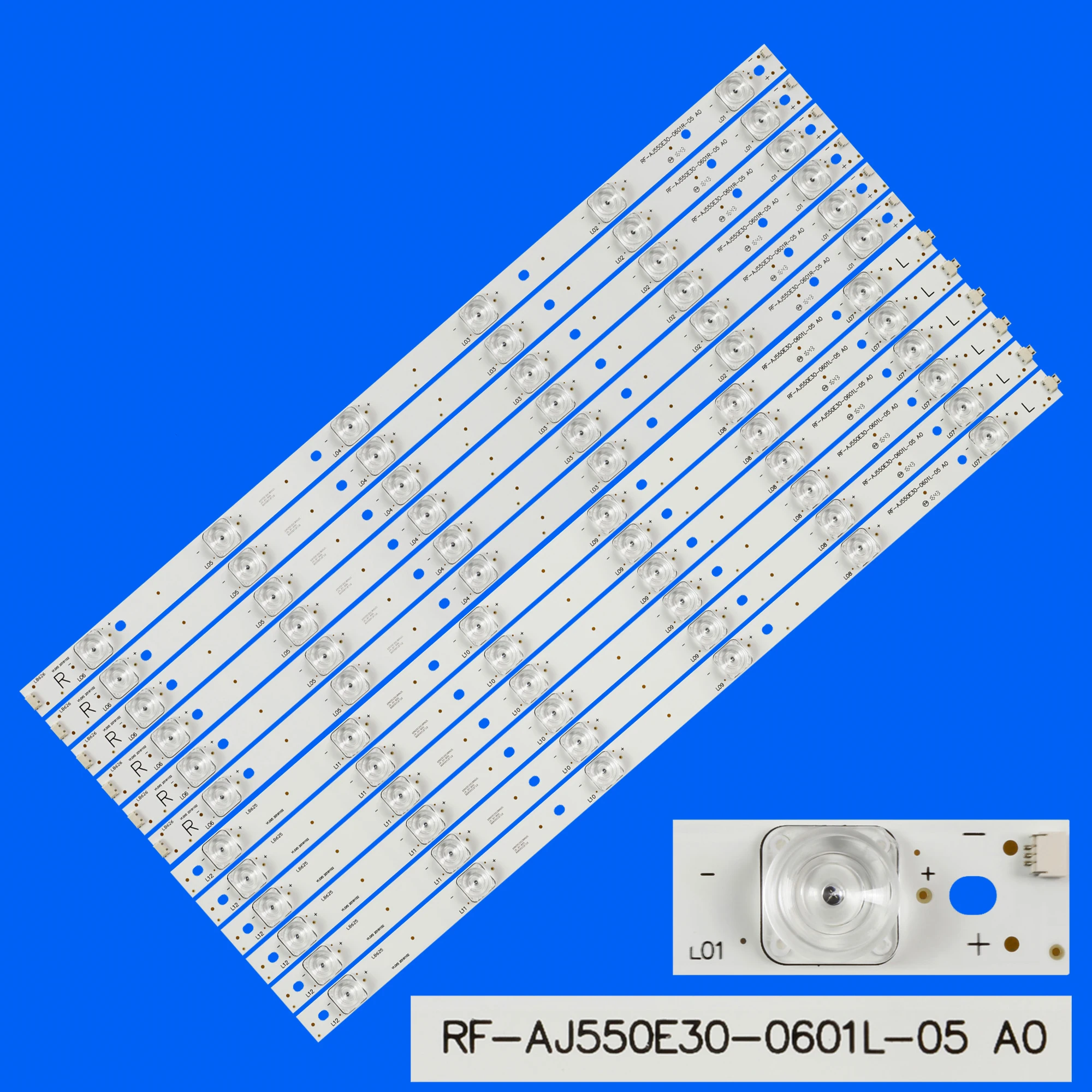 Светодиодная лента подсветки для LC-55CFE6241E LC-55CUF8372ES 55CUG8462E LC-55CUG8461KS LC-55UI8652E LC-55CFE624E RF-AJ550E30-0601R-05