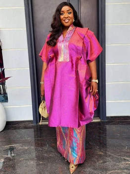 Traditional African Dresses For Women Luxury Wedding Party Birthday Robes Plus Size Dress & Skirt 2 PCS Set 2026 Africa Clothing 1