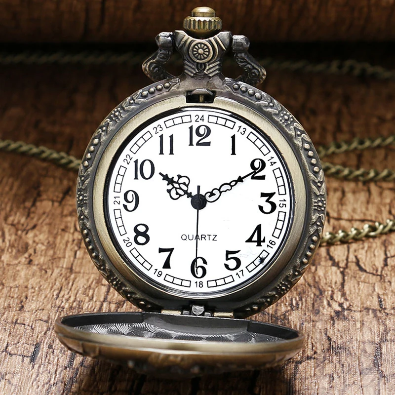 Male Dragon Pocket Watch Masculino Relogio Saati Vintage Fashion Unique Gifts Watches Unisex Quartz Clock Necklace Pendant Reloj quartz watch pocket watch