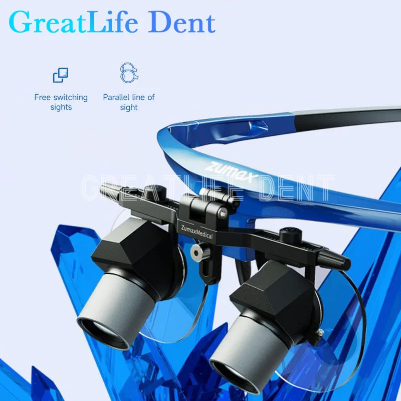 GreatLife Dent 3X4X5X ZUMAX DFK Dentisit Surgical Headlight Surgery