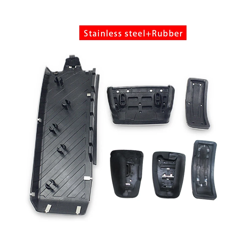 AT MT Car Foot Pedals For Audi A5 8T 8F 8W6 2007~ Fuel Brake Footrest Non-slip No Drilling Pedal Cover Pads Auto Accessories