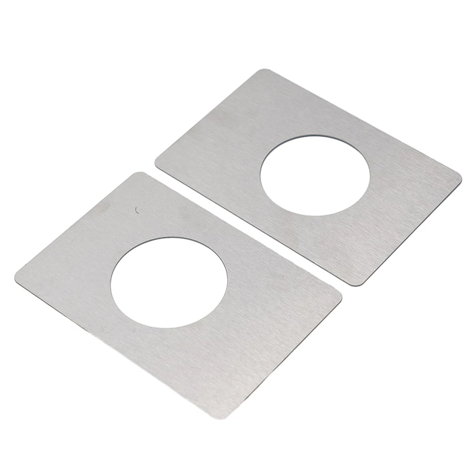 

Durable High Quality Brand New Doors Lock Plate Stainless Steel 2Pcs Ball Lock Deadbolt Repair Rounded Corners