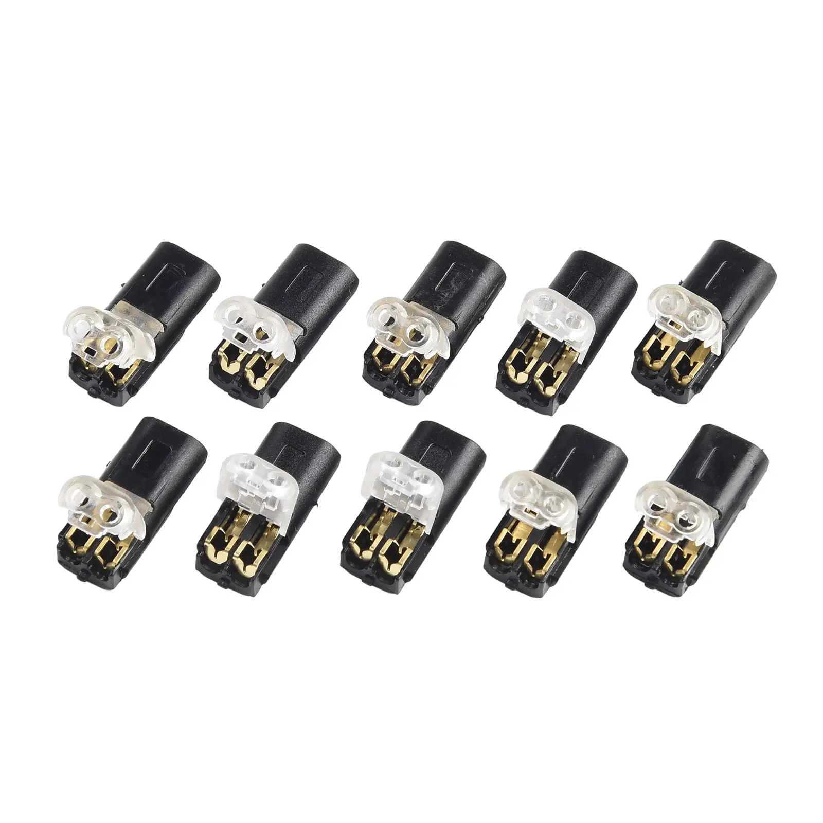 

Secure Plug-In Connector Terminal Connection ABS Double-wire Reusable Versatile Convenient With Locking Buckle